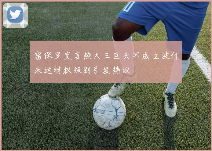 富保罗直言热火三巨头不成立波什未达特权级别引发热议